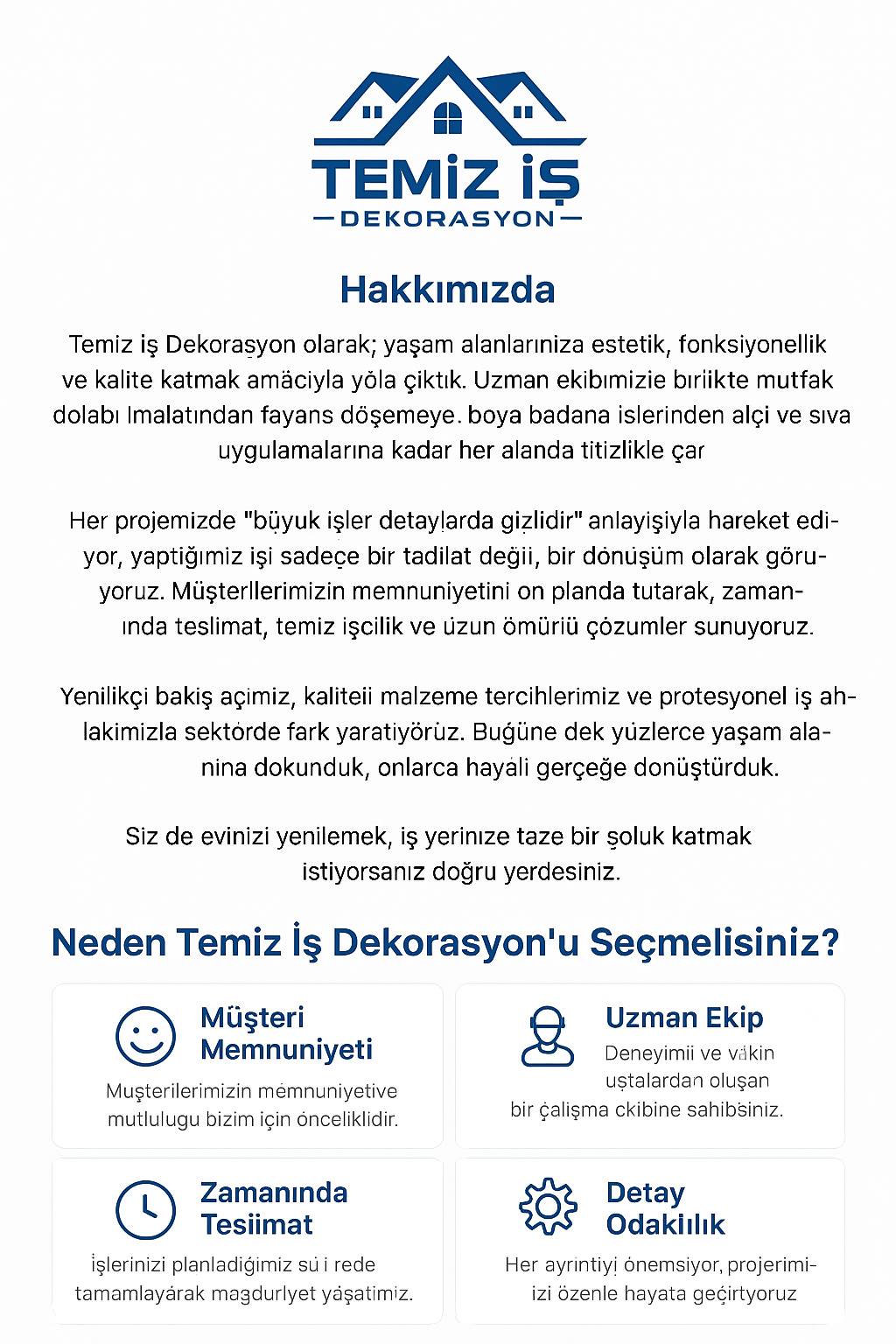 Neden Bizi Seçmelisiniz?
